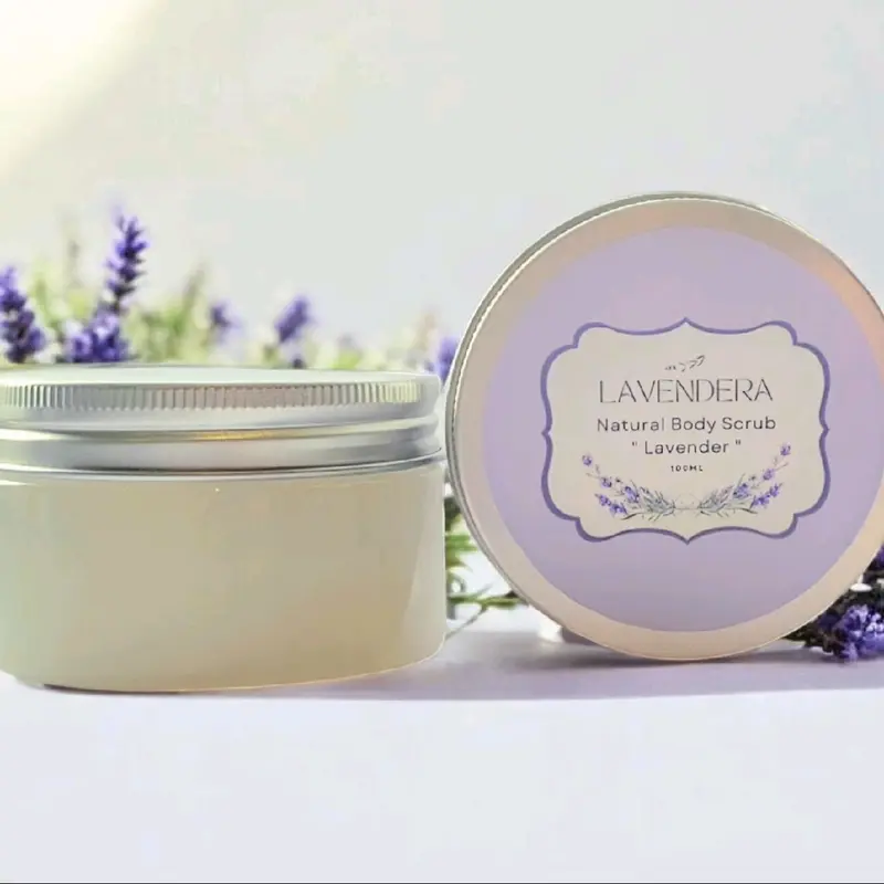 Lavender Natural Body Scrub Aromatherapy Oil Base Moisturising Exfoliator Fractionated Coconut Oil Coarse Sea Salt Essential Oils Body Care Blend Exfoliate Smoother exfoliate and glow salt  scrub 2