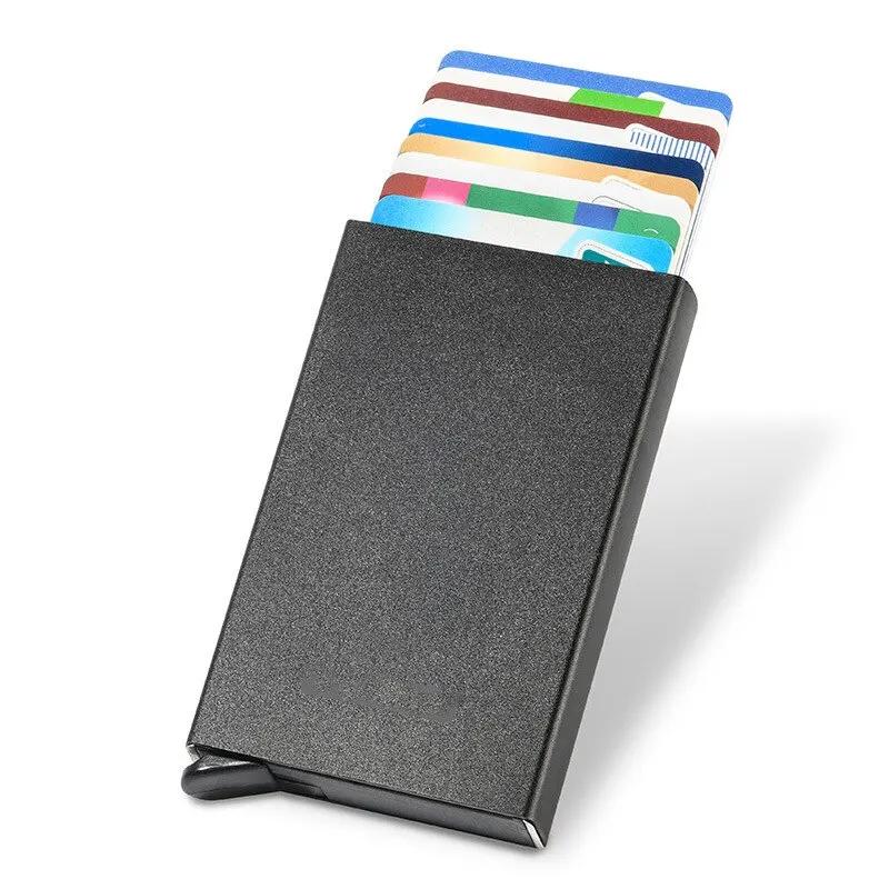 Metal RFID Blocking Card Holder Credit  Minimal Slim Mens Money Men Pocket 1