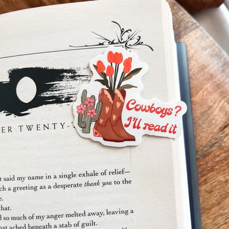 The Next Chapter cowboy sticker bundle for all the bookish cowboy lovers 5