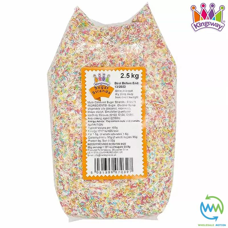 SUGAR STRANDS Sprinkles CAKE TOPPINGS 100's & 1000's Candy CUPCAKE DECORATIONS 2