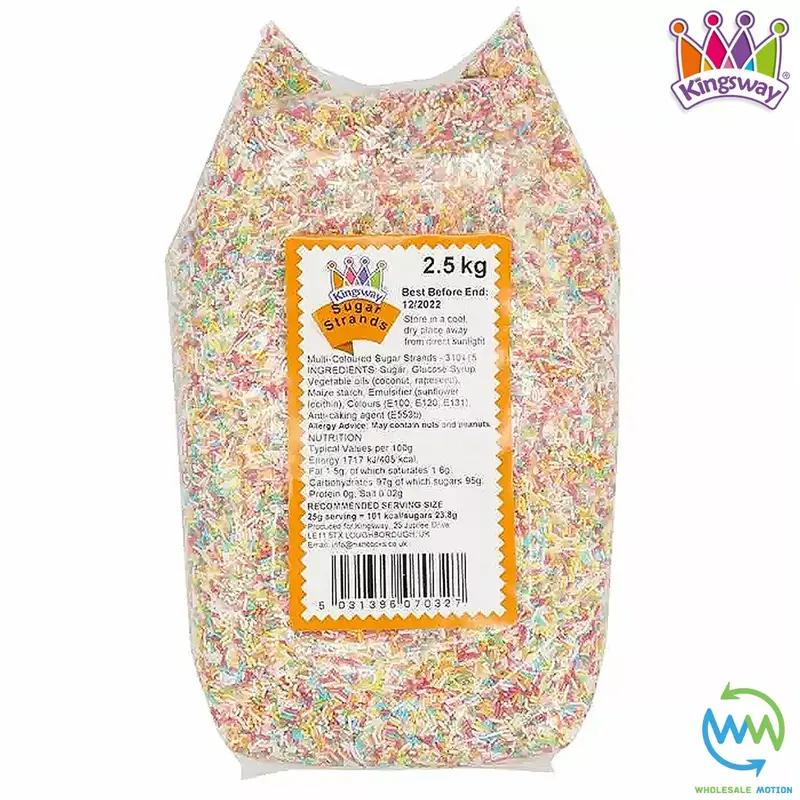 SUGAR STRANDS Sprinkles CAKE TOPPINGS 100's & 1000's Candy CUPCAKE DECORATIONS 2