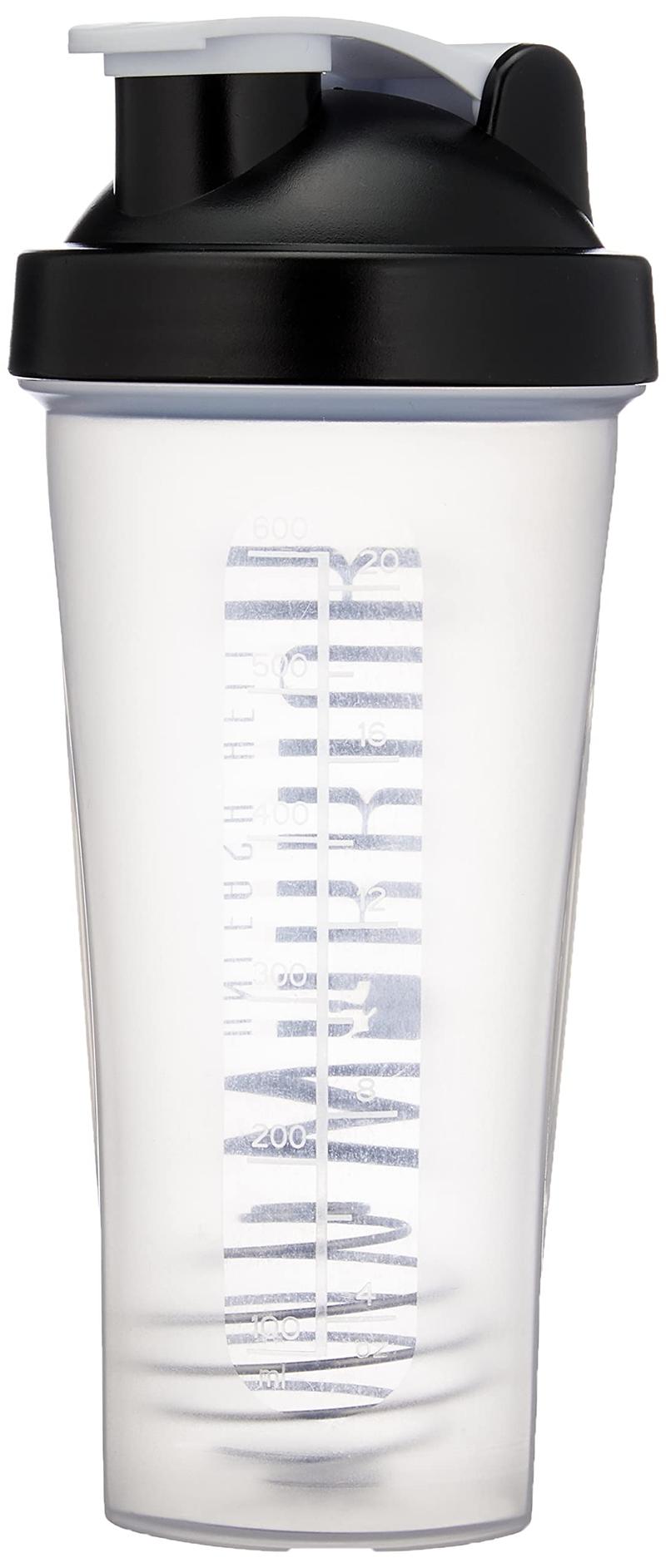 Product Introduction of Protein Shaker Bottle, Includes Wire Mixball Blender – 600ml – Perfect for Mixing Powdered Shakes, Clear, BPA Free, Dishwasher Safe 4