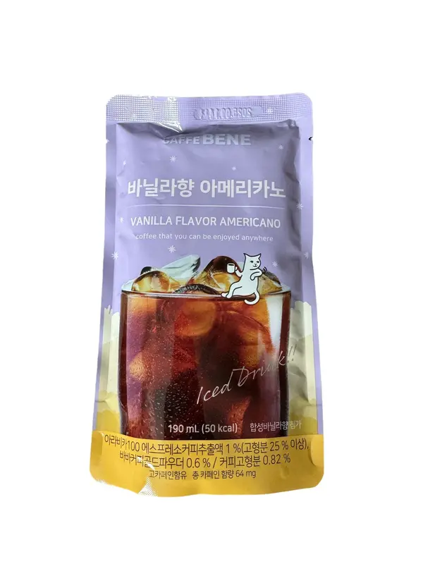 Caffe Bene 190ml Iced Drinks Pouch, choose from coffee or fruity flavours 5