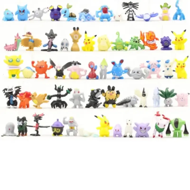 48pcs Pokemon Pikachu Mini Figures Charizard Charmander Squirtle Venusaur PVC Collection Figurine Kids Juguetes Toys Multicoloured Educational Gift Set Boys Girls Multicoloured Educational Gift Set 6
