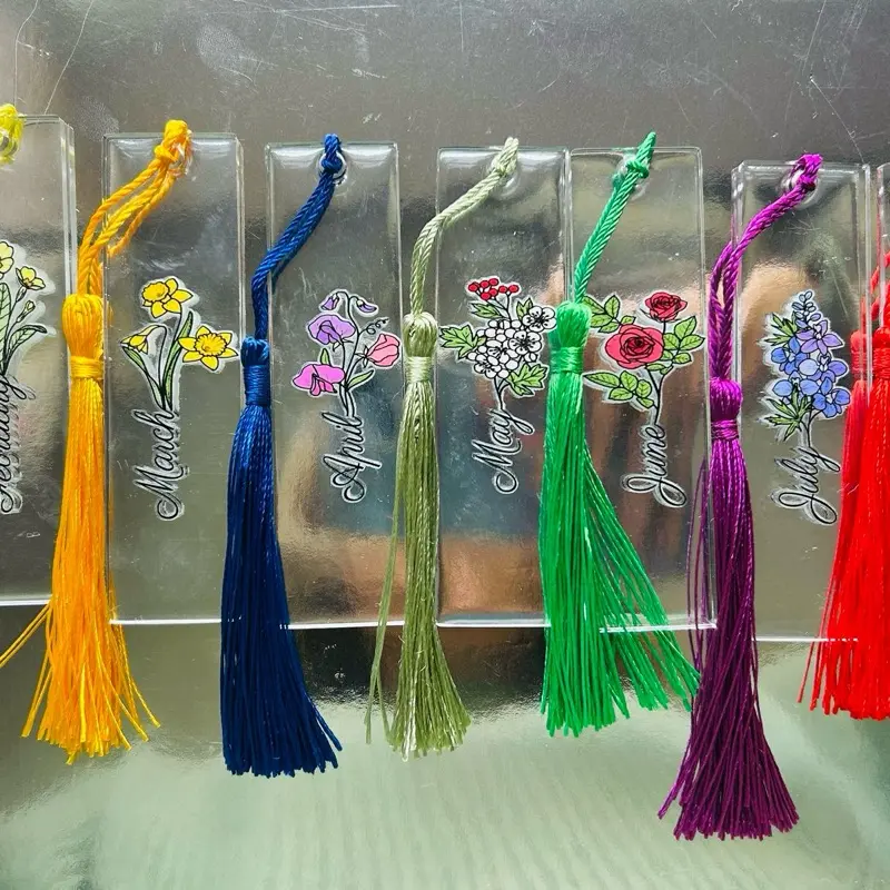 Birth Month & Flower Bookmark - Perfect Gift for Book Lovers 0