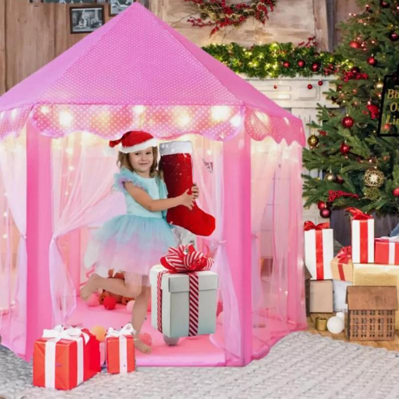 Children Kids Play Tent Fairy Princess Girls Boys Hexagon Playhouse House New 2