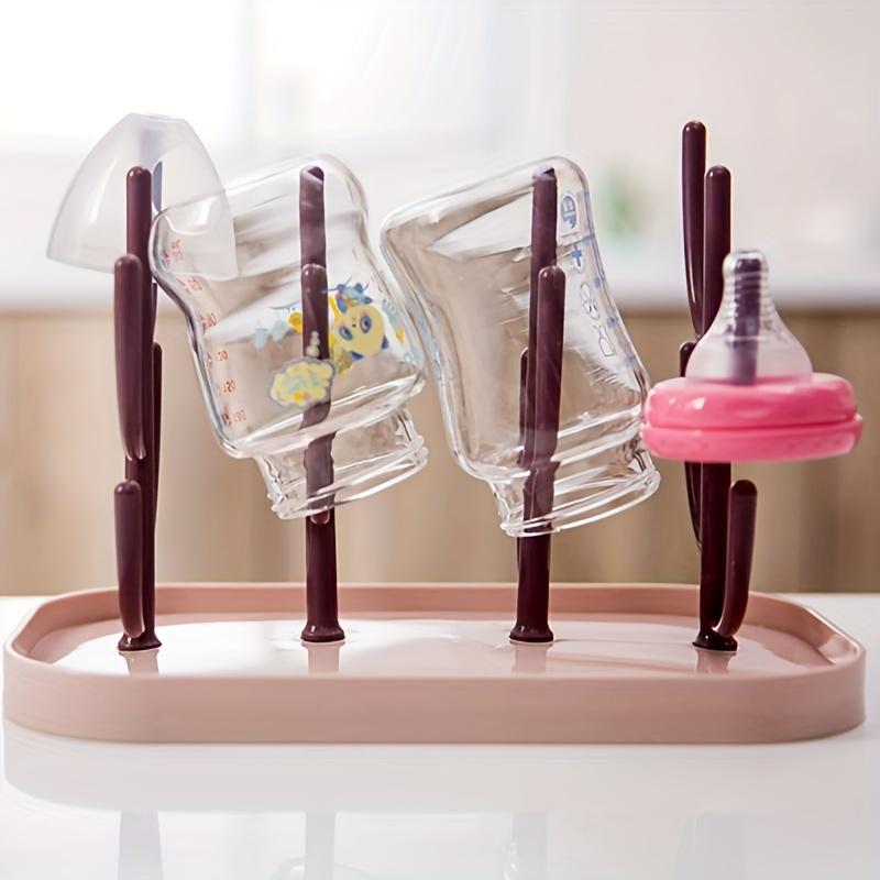 Baby Tree-shaped Milk Bottle Drain Rack, Dust-proof Milk Bottle Holder, Cup Drain Rack Easter Gift 2