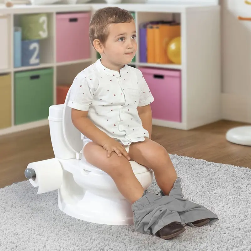 Toddler Educational Potty Training Toilet, White - 18 Months+ 1