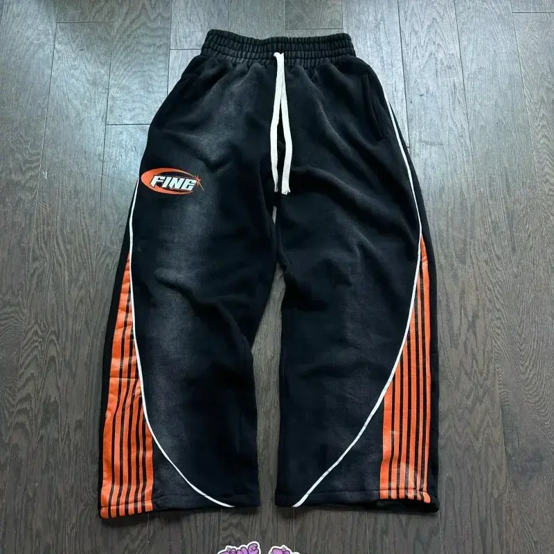 Removable Sports Pants Two Piece Set Y2k Hip Hop New Patch Embroidery Hoodie Women Clothing Sweatshirts Drawstring Casual Pants 7