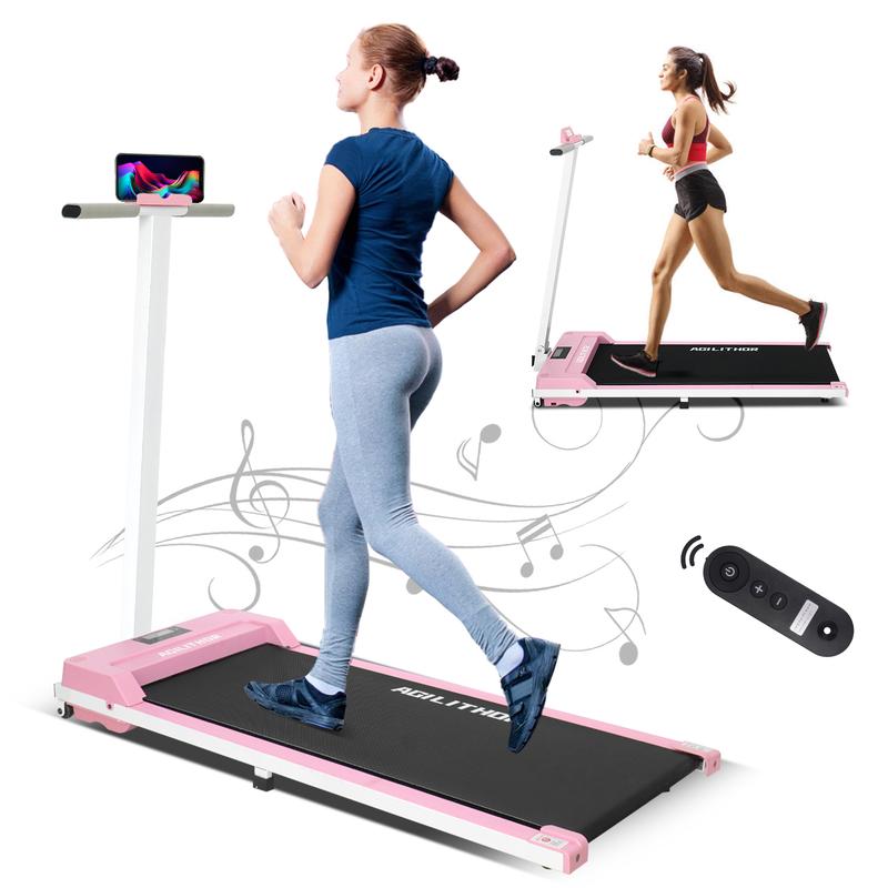 Foldable Walking Mat With T-shaped Handle, 2 In 1 Under Desk Walking Mat Treadmill, Portable Folding Treadmill For Office And Home walking  pad 1