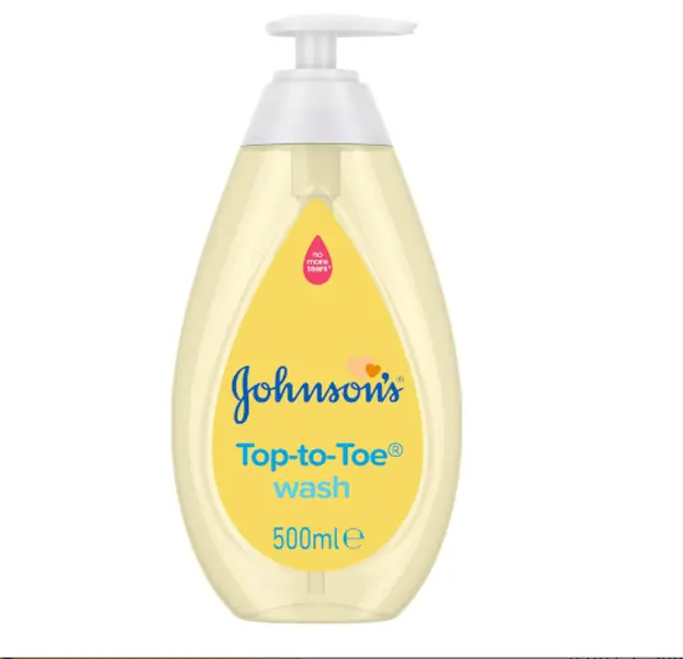 Johnson's Baby Top to Toe Wash (1 x 500 ml), Gentle & Mild Head to Toe Wash for Newborn Care, Newborn Essentials No More Tears, Suitable for Babies First Bath, Kids and Adults