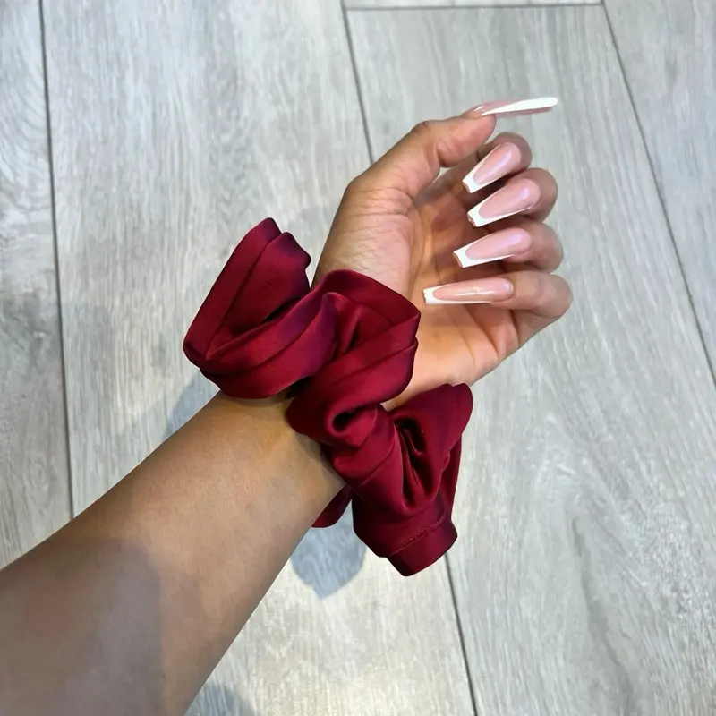 Red Valentine's Day Scrunchie Hair Accessory