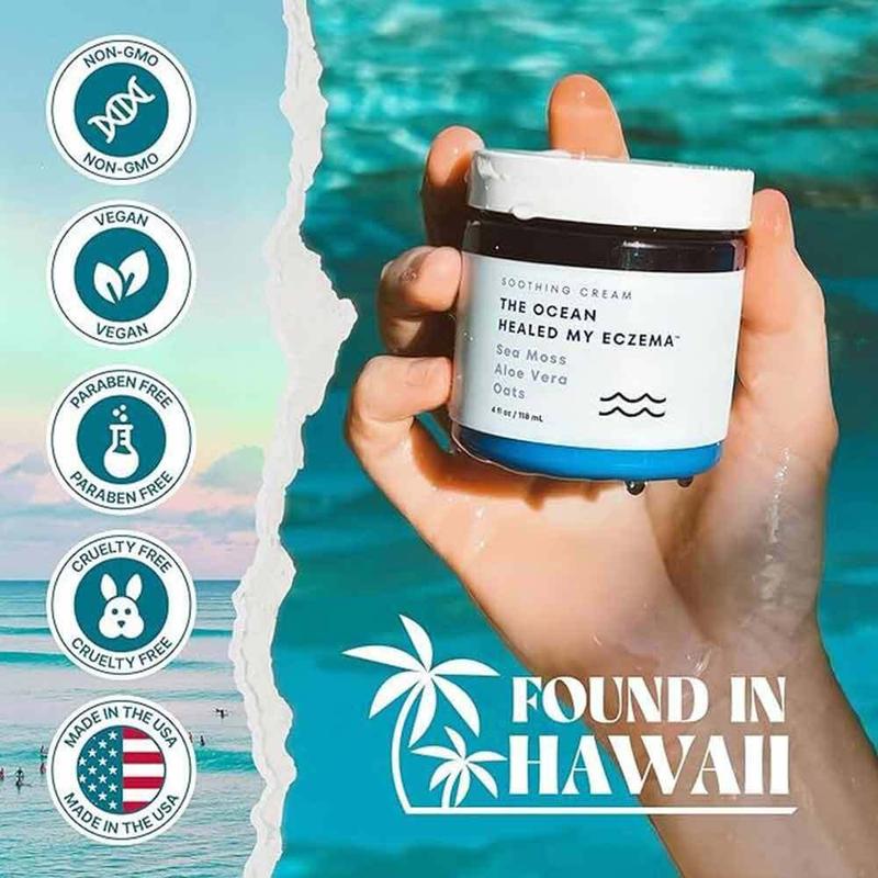 The Ocean Healed My Eczema Plus Moisturizing Cream Oats Sea Moss Aloe Lotion 4