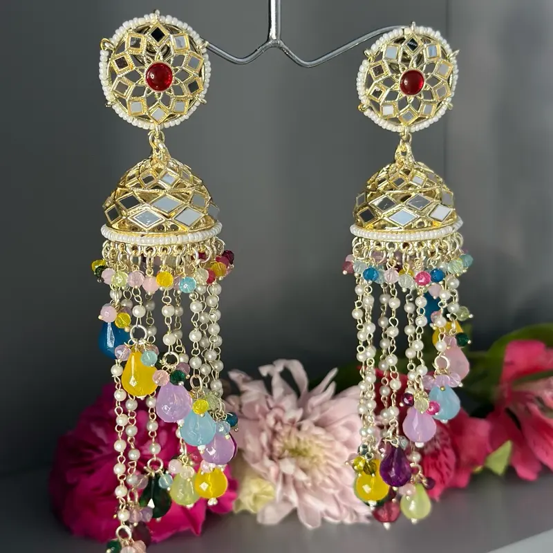 Mirrored Chandelier Earrings 5