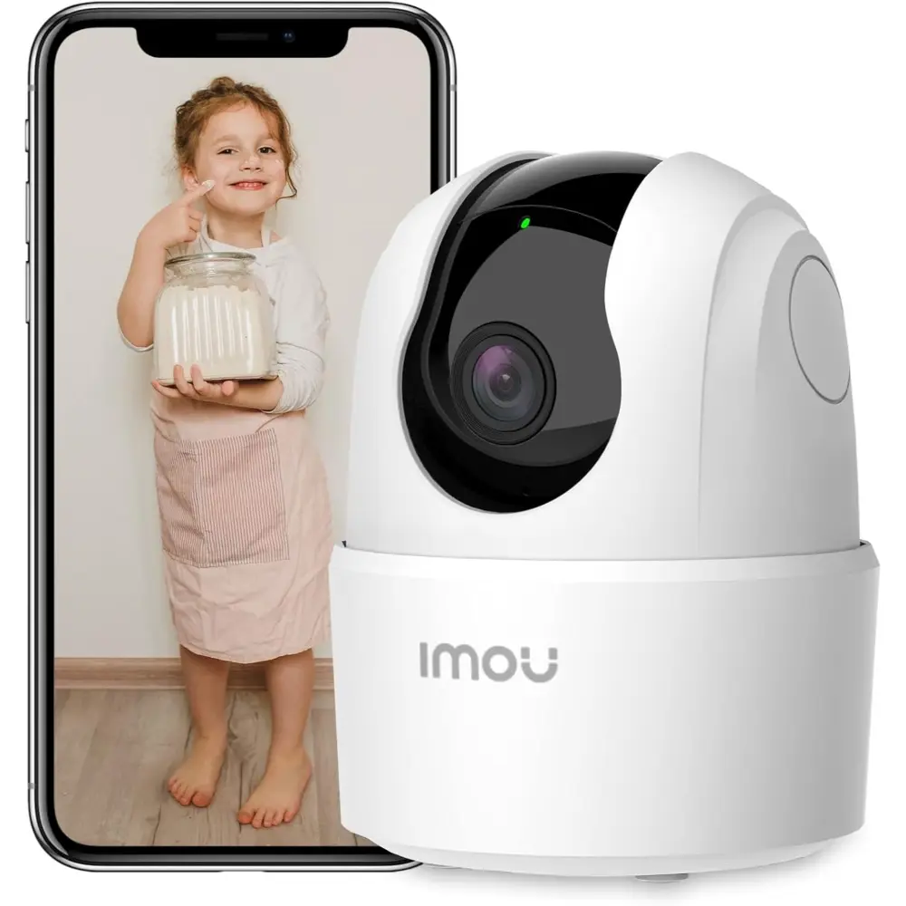WiFi Security Camera Indoor Pet Dog Baby Camera with AI Human/Motion/Sound Detection, 360° Wireless IP Home Security Camera, Smart Tracking, Siren, Night Vision, 2-Way Audio, Works with Alexa