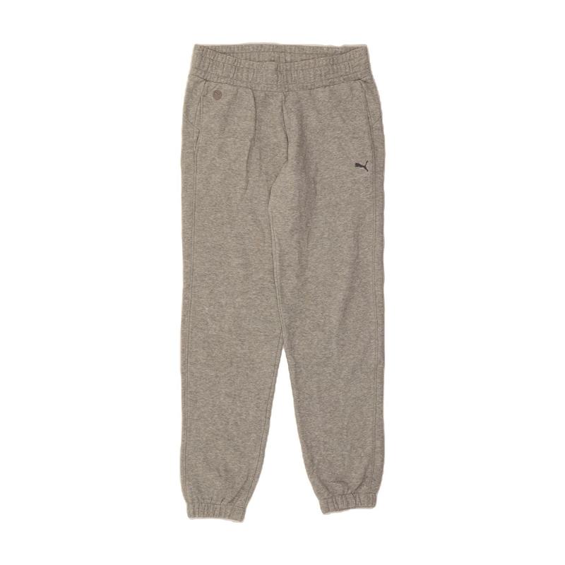 Pre-Owned Vintage PUMA Womens Tracksuit Trousers Joggers UK 12 Medium Grey Cotton 1