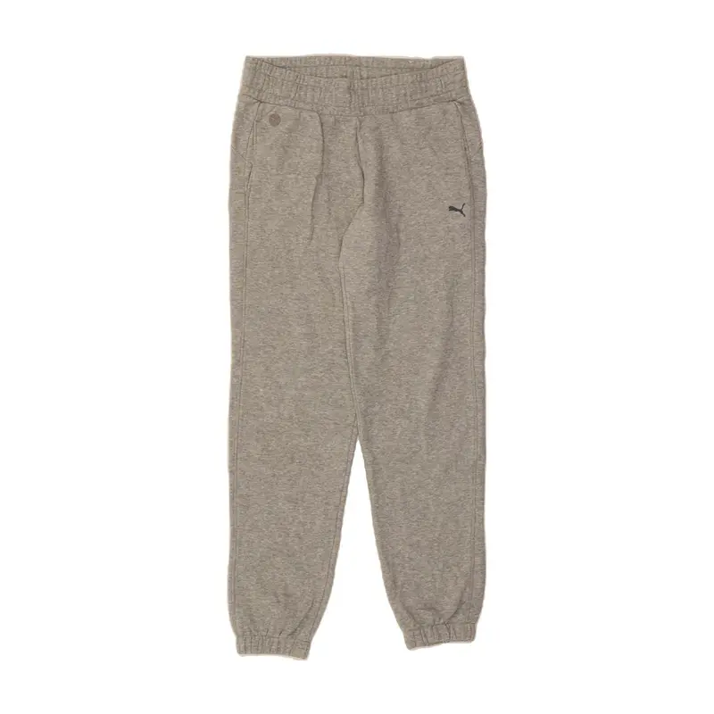 Pre-Owned Vintage PUMA Womens Tracksuit Trousers Joggers UK 12 Medium Grey Cotton 1