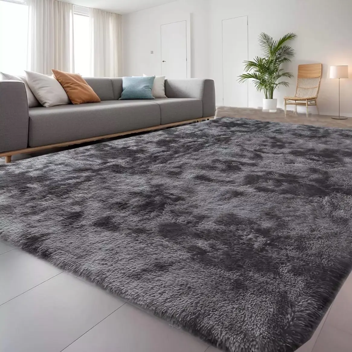 Large 200 x 300cm Fluffy Lounge Gorgeous Rug Cosy Elegant Plush Living Room Super Soft Bedroom Carpet Warm Family Household Rugs