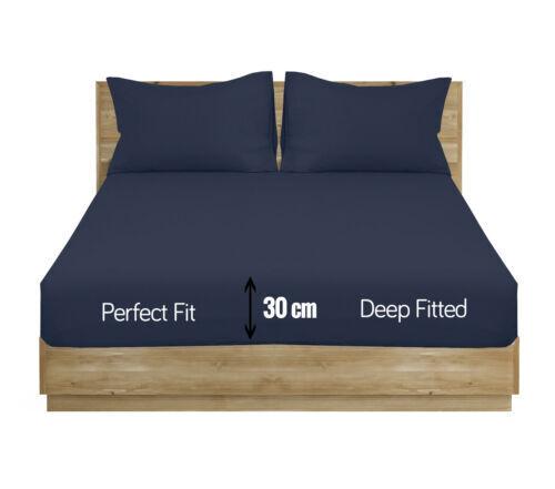 Northern Luxe Extra Deep Elastic 30cm Fitted Bed Sheets - Single/Double/King & SK 7
