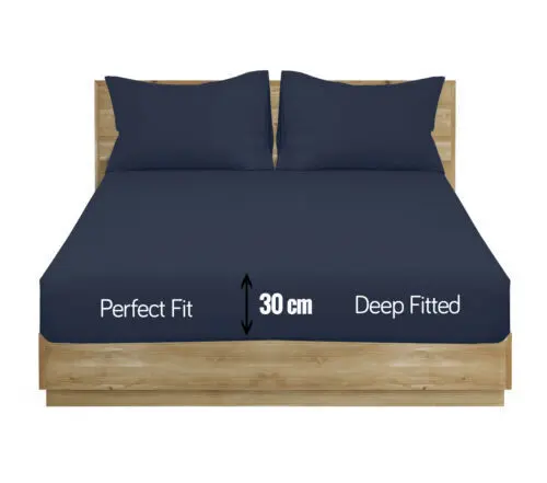 Northern Luxe Extra Deep Elastic 30cm Fitted Bed Sheets - Single/Double/King & SK 6
