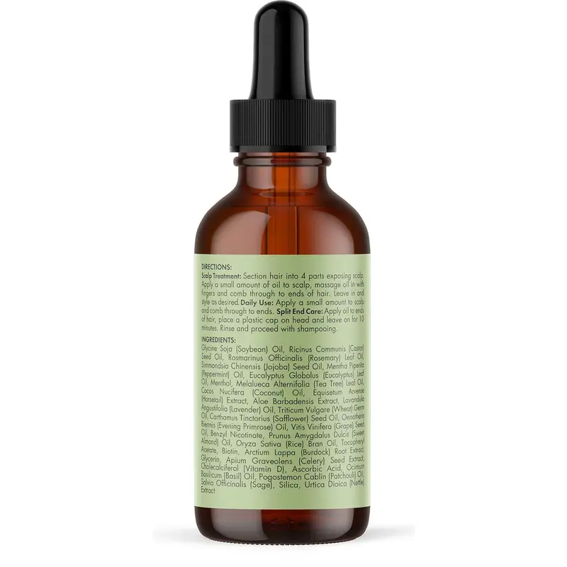 Mielle Organics Rosemary Mint Scalp & Hair Strengthening Oil for All Hair Types, 2 Ounce Comfort Haircare Scent 5