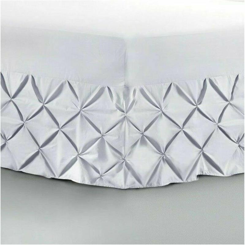 Luxury Pintuck Extra Deep Fitted Valance Sheet 100% Egyptian Cotton 200 Thread Count Single Size Bed Sheets 4