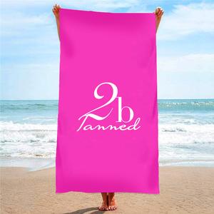 2bTanned Microfibre Beach Towel - Light and Soft