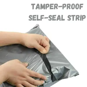 Grey Mailing Bags (Pack of 100) | Self Adhesive postage bags for clothes - parcel bags, shipping bags, postal bags, packaging bags, Sealable Grey Mailing Bags Large 3