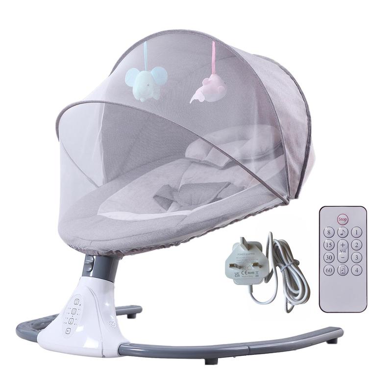 Product Introduction of Putybudy S-Y608 Motorized Baby Swing for Infants Baby Rocker 4 Speeds &4 Timer & 12 Preset BT USB Flash Drive Washable w/ Remote 16