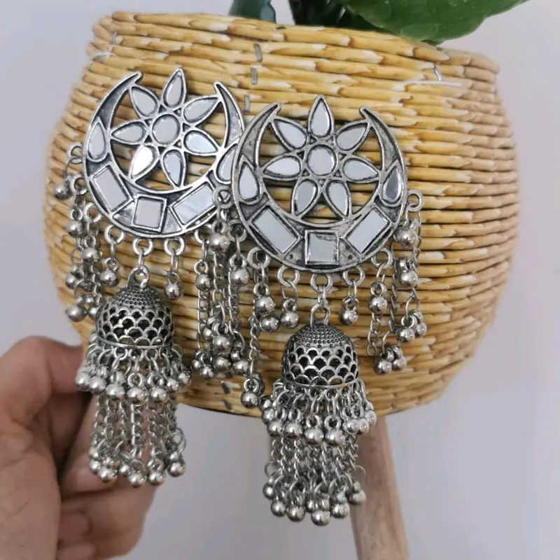 Mirror Jumka  Earrings For Women. Oxidised jewellery(55) 4