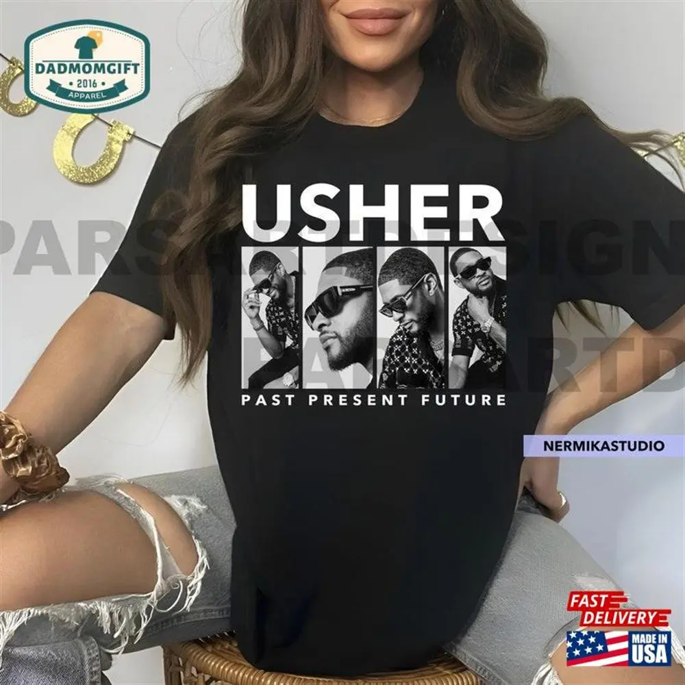 Usher World Tour Shirt Past Present Future Hoodie T-Shirt