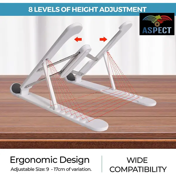 Aspect 8 Angles Adjustable Foldable Laptop Holder Suitable for All Laptops 4