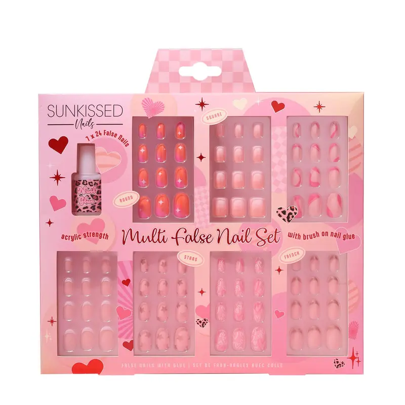 Sunkissed Nails Acrylic Strength Multi False Nail Set 0