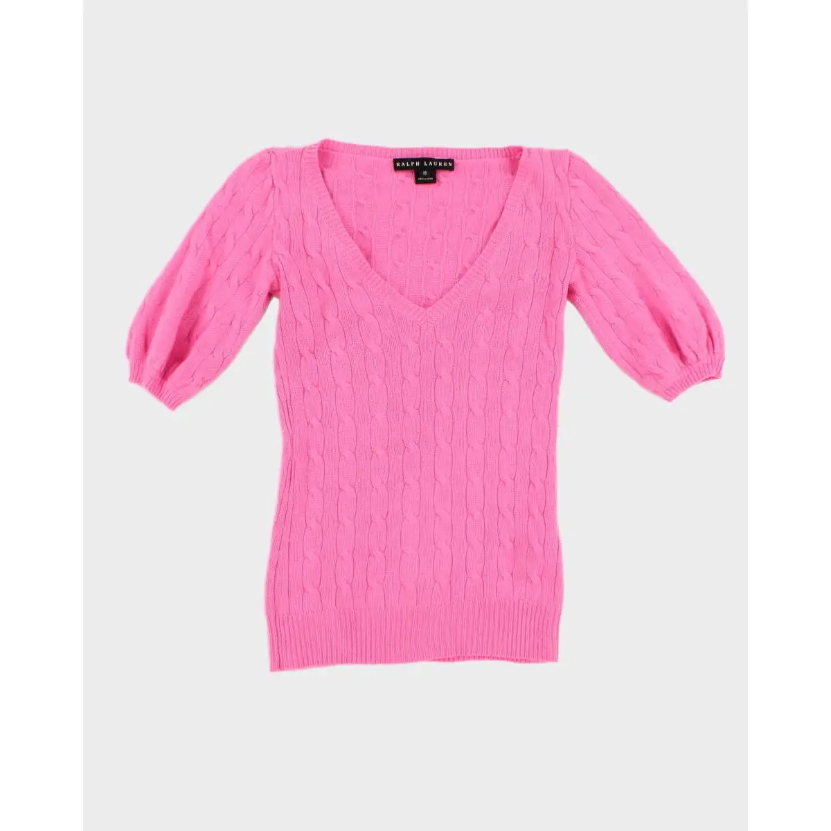 Preowned Y2K 00's Women's Pink Ralph Lauren Knit Top - XS