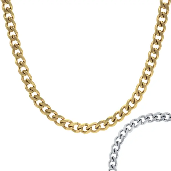 Cuban Chain Necklace - Gold & Silver Available