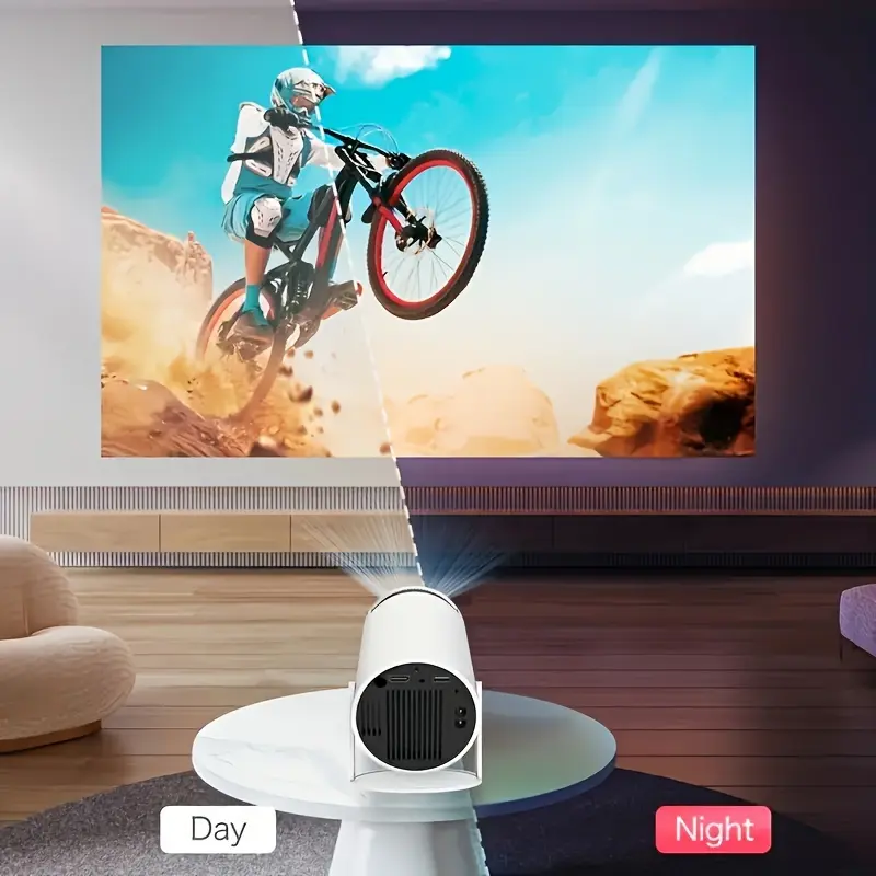 Sharp Display, Ultra-Portable 4K Mini Projector - Smart WiFi & Wireless, Adjustable Screen, 180° Rotation, USB Powered - For Movie Nights & Gaming - Perfect for Home Entertainment & Travel 8