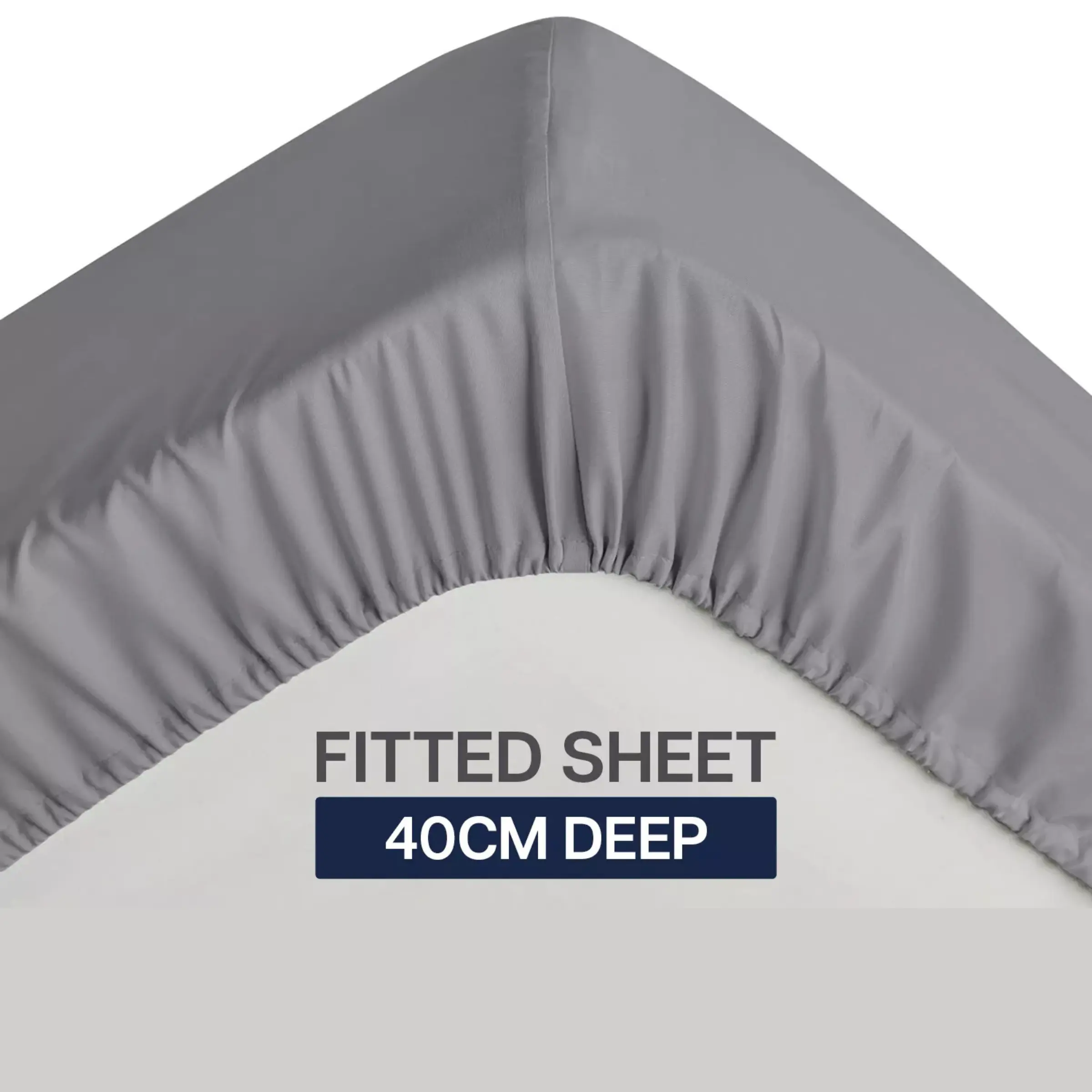 Extra Deep 40Cm Fitted Sheet for Full Bed Single Double Super King UK Size