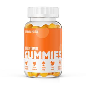 Vitamin D3 K2 Multivitamin Gummies Vitamin B C E - Mango Flavour & Vegan x 60