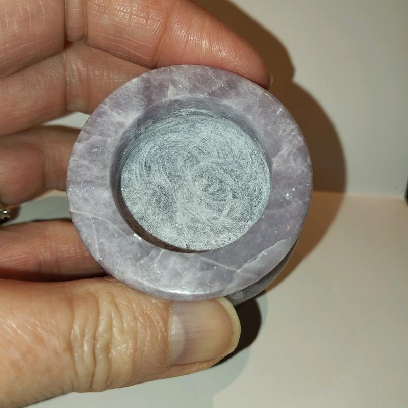 lepidolite cauldron carving 2