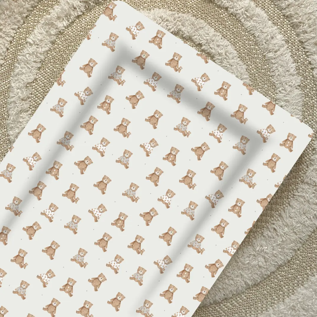 Deluxe Baby Changing Mat - Teddy Bear Print waterproof  changing