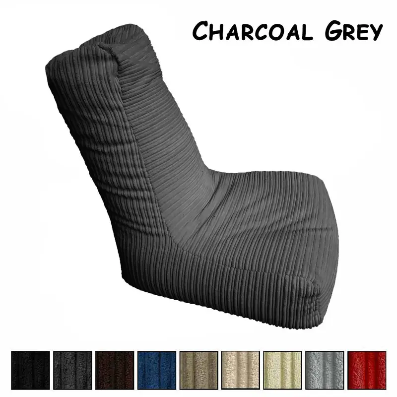 Jumbo Corduroy High Back Seater Gaming Beanbag Chair for Kids & Adults. Various colours available. Filling Included. 5