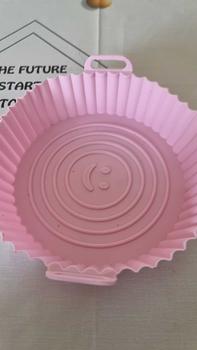 Product Review of Silicone Air Fryer Liner, 1 Count Round Reusable Heat Resistant Air Fryer Basket, Household Air Fryer Liner for Home Kitchen from D**e 0