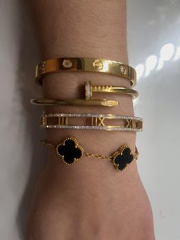 Product Review of Demii Bangle roman numeral with diamanté gold silver from N**. 0
