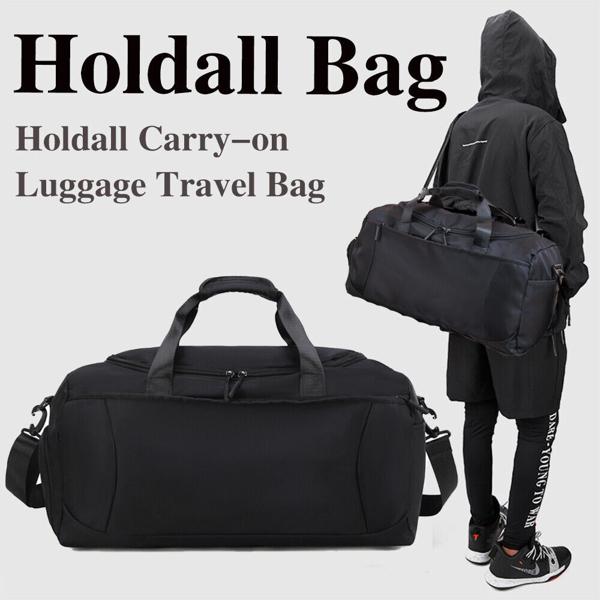 Large Black Sport Gym Tote Duffle Bag for Travel and Work 3