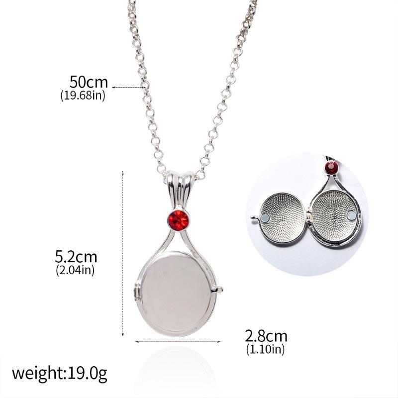 Product Introduction of Anime Peripheral H2O Red Sand Imprint Shell Necklace Girl Mermaid Shell Openable Necklace Ladies Pendant 1