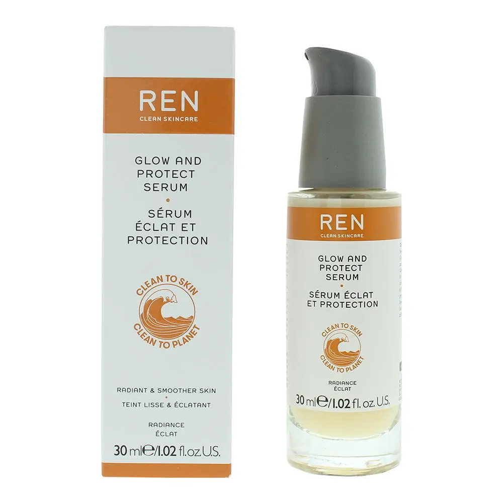 REN radiance glow and protect serum 30ml Radiant Daily Skincare