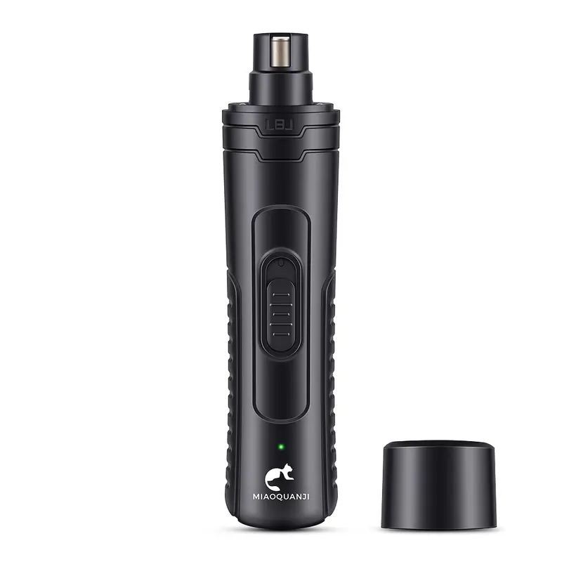 2-Speed Professional Electric Dog Nail Clipper - Gentle and Painless Paws Grooming & Smoothing Tool with 3 LED Light for Large Medium Small Dogs (Black) 5