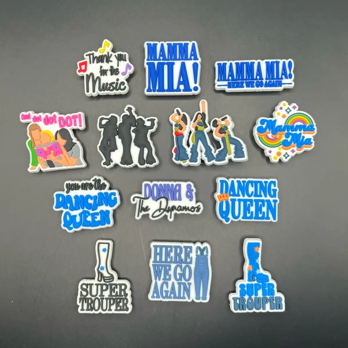 Mamma Mia/Abba Croc Charms | Croc Charms | Jibbitz | Shoe Decorations | Clog Decoration | Footwear Design | Charm Decoration | Price is for 1 Piece
