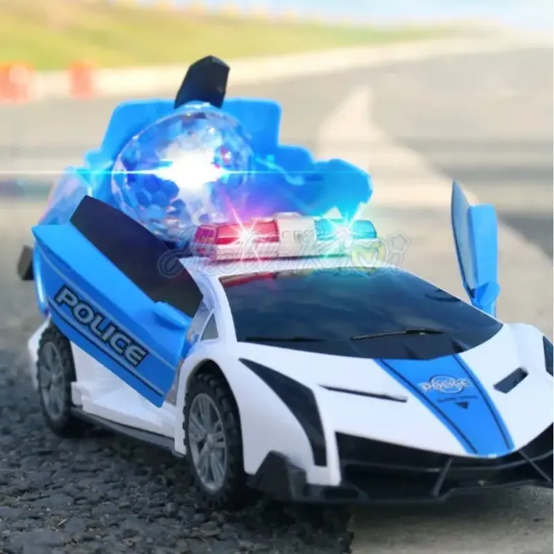 Toys for Kids Police Car Music LED Light Boys Cool Toy UK Bump And Go 3
