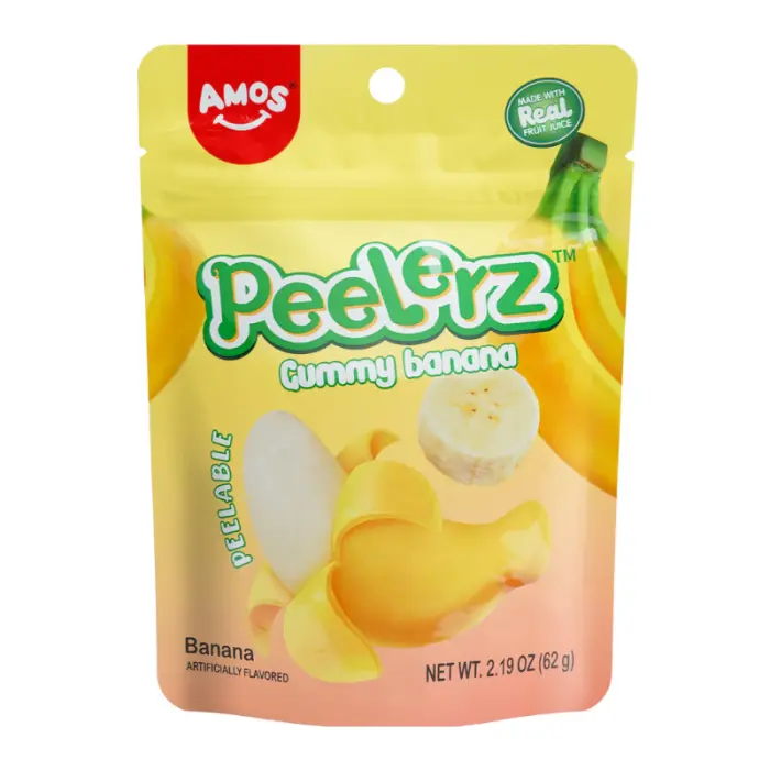 Amos Peelerz Banana Peg Bag 6oz (170g) JUMBO BAG Candy Snack